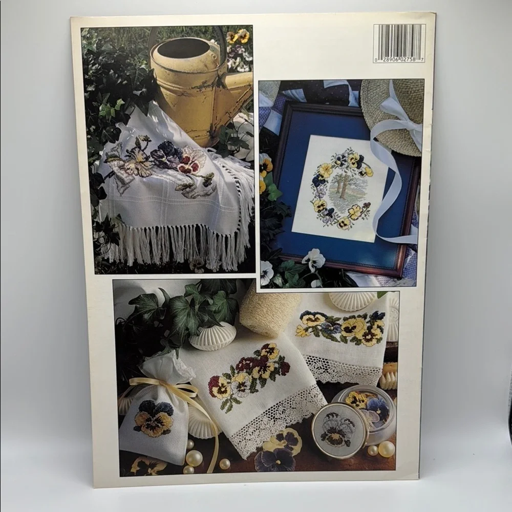 Leisure Arts Pansies In Profusion Cross-Stitch Booklet #2758